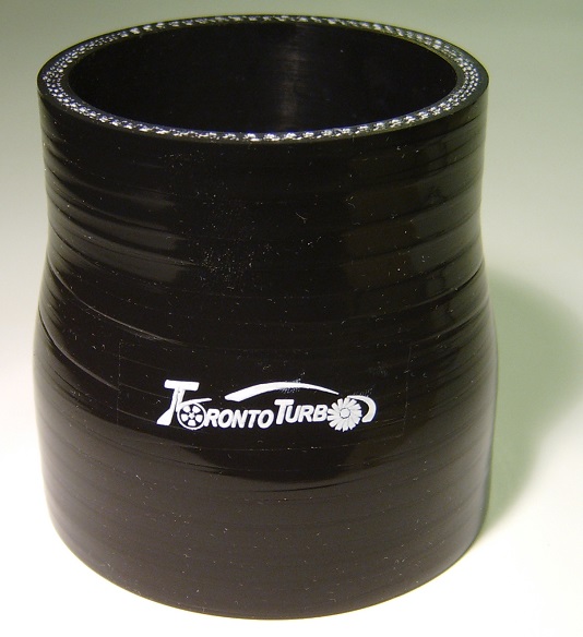 2.25" to 2.5" Silicone Reducer - Black